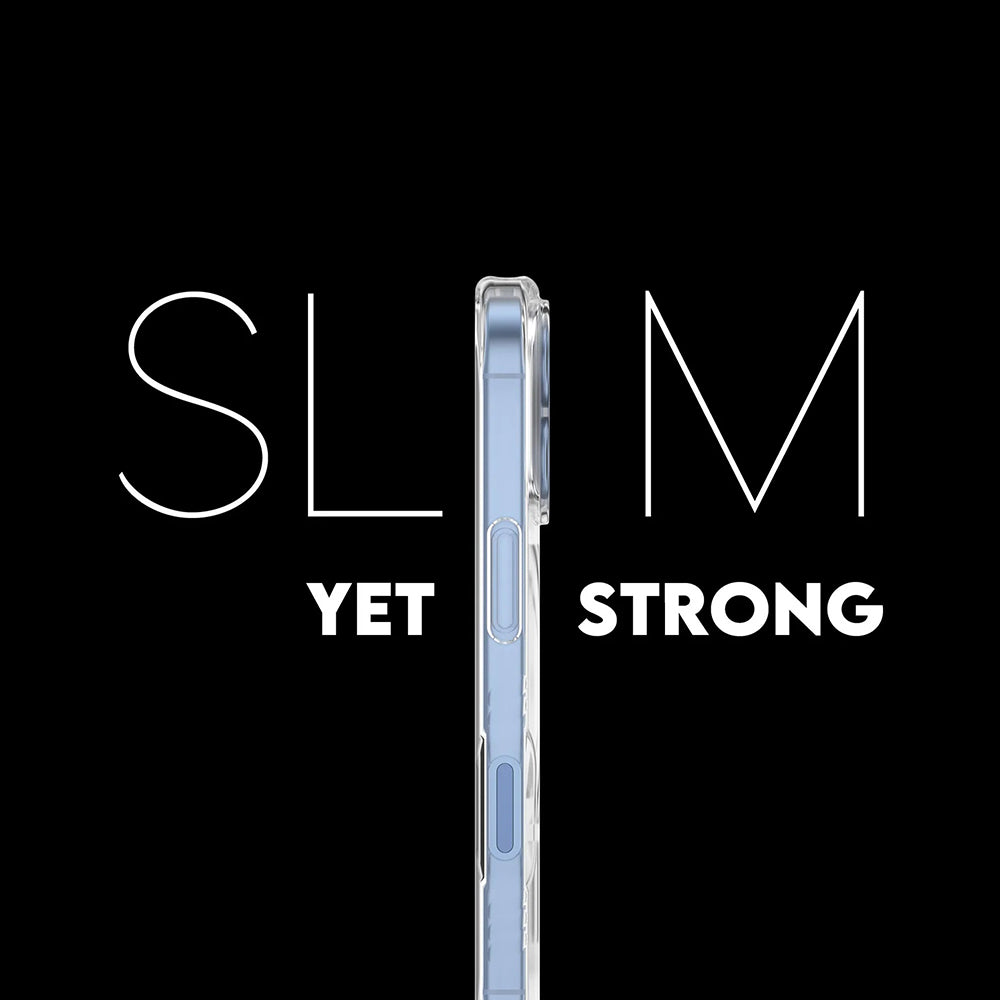 Funda MagSafe para Apple iPhone 17, PanzerGlass, Care Fashionable, Transparente Blanca