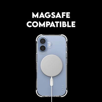 Funda MagSafe para Apple iPhone 17, PanzerGlass, Care Fashionable, Transparente Blanca