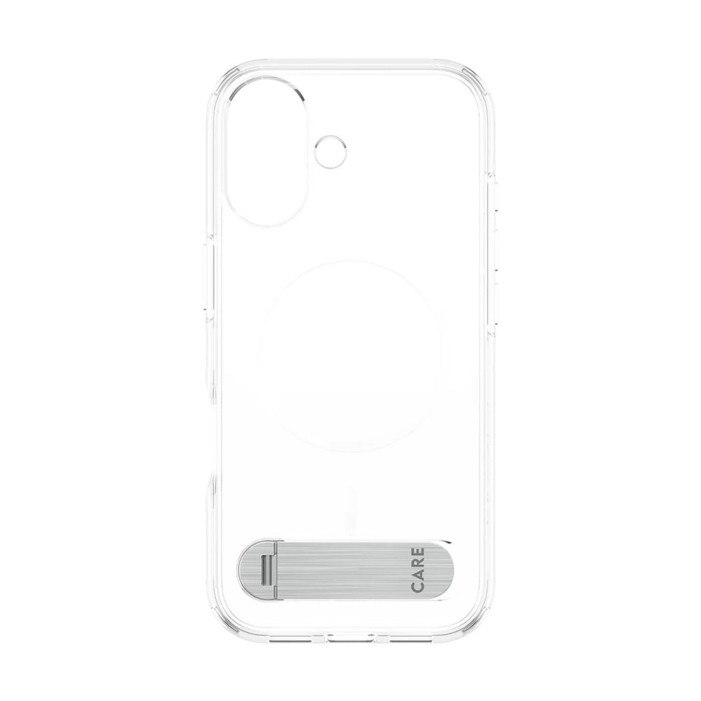 Funda MagSafe para Apple iPhone 17, PanzerGlass, con soporte Kickstand, Transparente