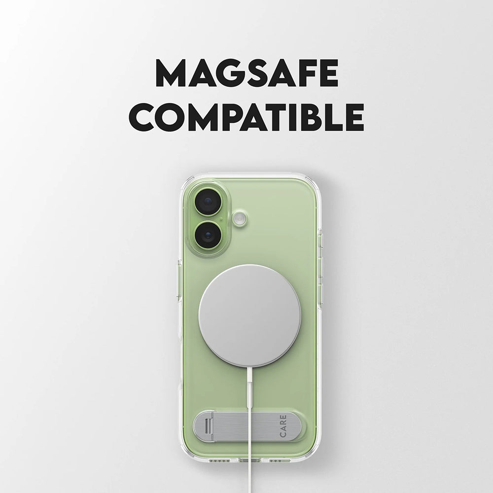 Funda MagSafe para Apple iPhone 17, PanzerGlass, con soporte Kickstand, Transparente