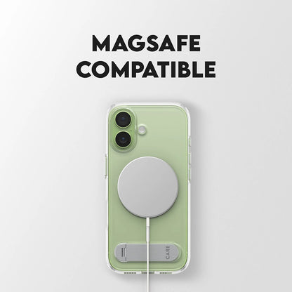 Funda MagSafe para Apple iPhone 17, PanzerGlass, con soporte Kickstand, Transparente
