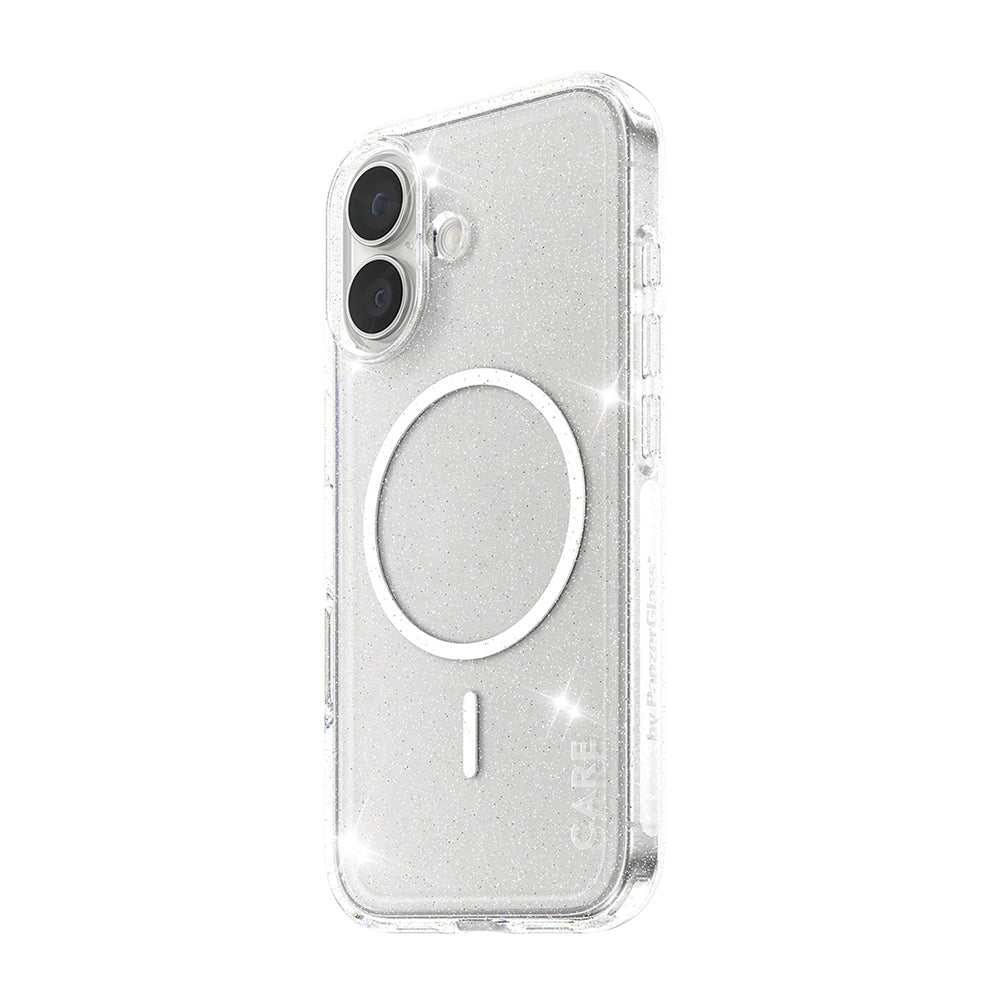 Funda MagSafe para Apple iPhone 17, PanzerGlass, Care Urban Explorer Star Lit, Transparente Blanca