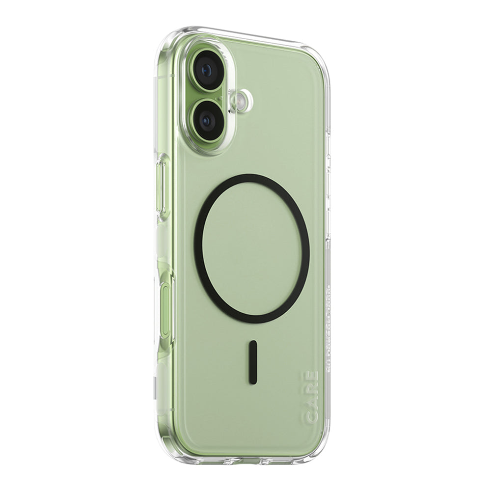 MagSafe Case for Apple iPhone 17, PanzerGlass, Urban Explorer Care, Black Transparent