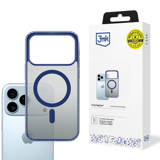 Funda MagSafe para Apple iPhone 17 Pro, 3MK, Frosty MagCase, Azul