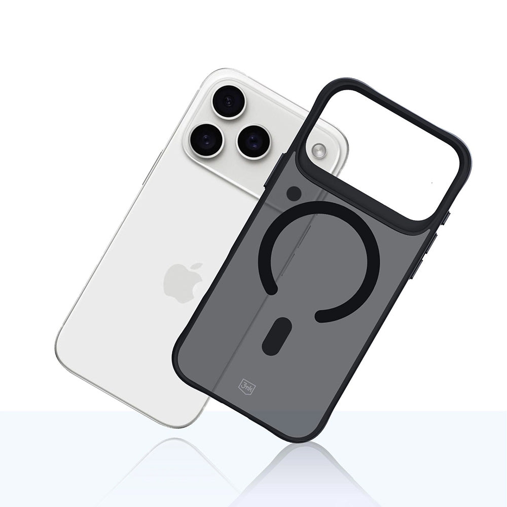 Funda MagSafe para Apple iPhone 17 Pro, 3MK, Smoke MagCase, Negra