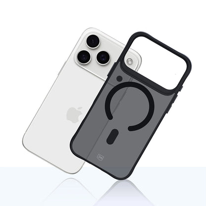 Funda MagSafe para Apple iPhone 17 Pro, 3MK, Smoke MagCase, Negra