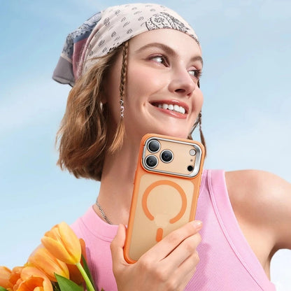 MagSafe Case for Apple iPhone 17 Pro, ESR, Classic Hybrid Kickstand Slide, Satin Orange