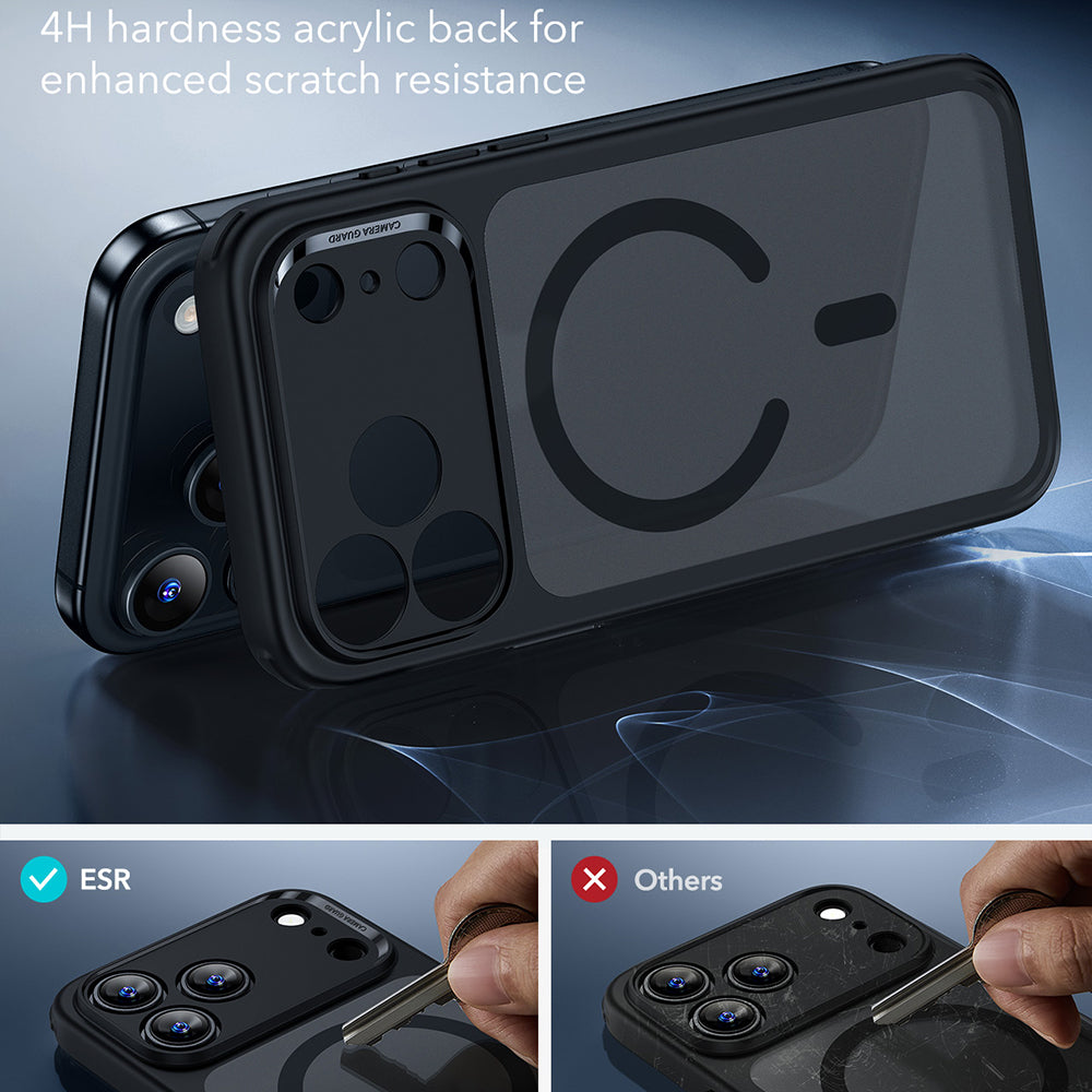 Funda MagSafe para Apple iPhone 17 Pro, ESR, Classic Hybrid, Negra Satinada