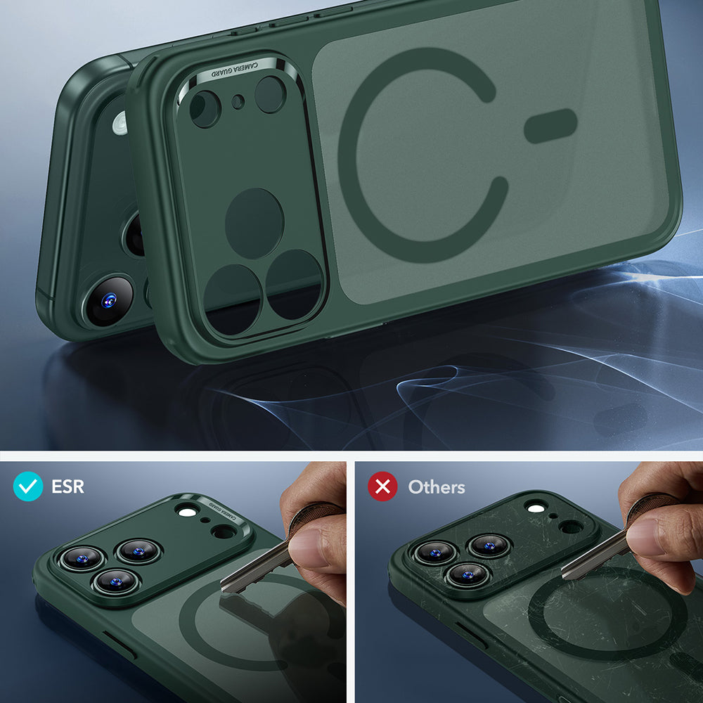 Funda MagSafe para Apple iPhone 17 Pro, ESR, Classic Hybrid, Verde Satinado