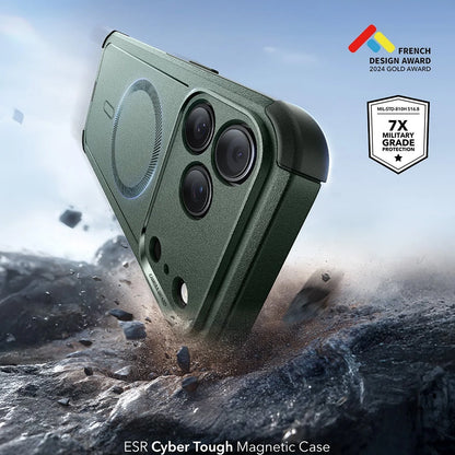 Funda MagSafe para Apple iPhone 17 Pro, ESR, Cyber, Verde