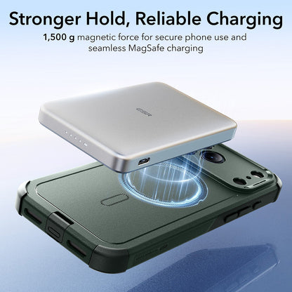 Funda MagSafe para Apple iPhone 17 Pro, ESR, Cyber, Verde