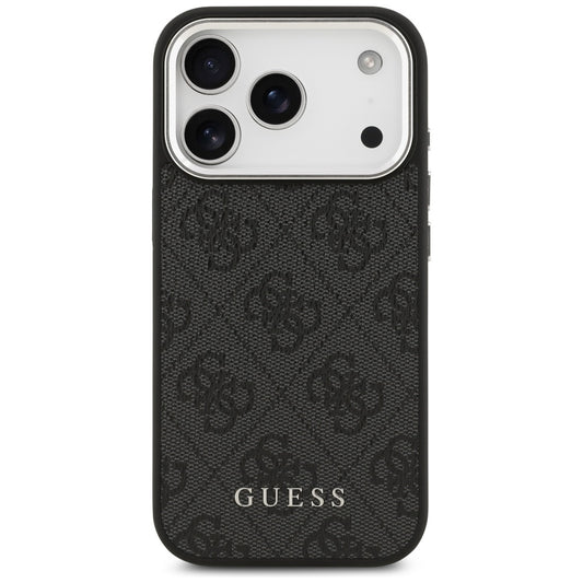 Funda MagSafe para Apple iPhone 17 Pro, Guess, 4G Classic Logo, Negra