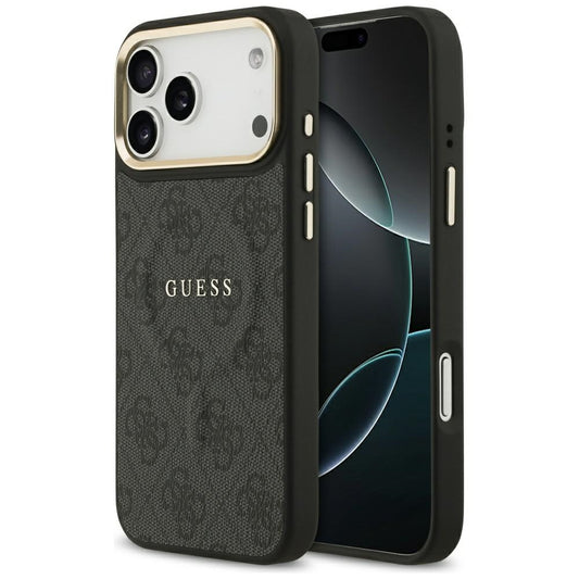 Funda MagSafe para Apple iPhone 17 Pro, Guess, 4G Classic, Negra