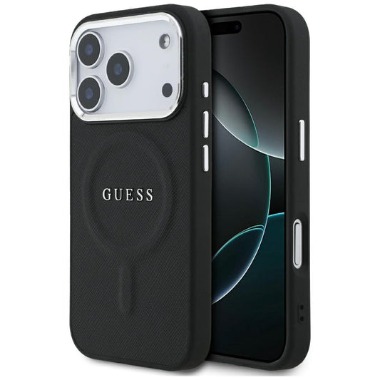 Funda MagSafe para Apple iPhone 17 Pro, Guess, Classic Logo, Negra