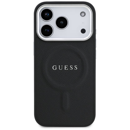 Funda MagSafe para Apple iPhone 17 Pro, Guess, Classic Logo, Negra