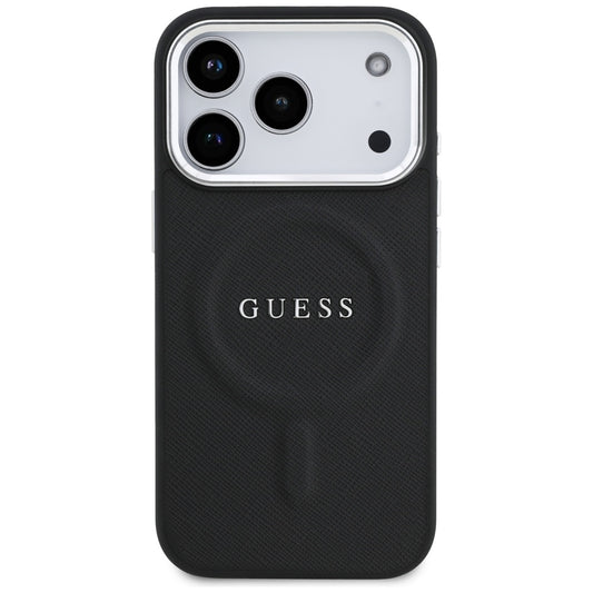 Funda MagSafe para Apple iPhone 17 Pro, Guess, Classic Logo, Negra
