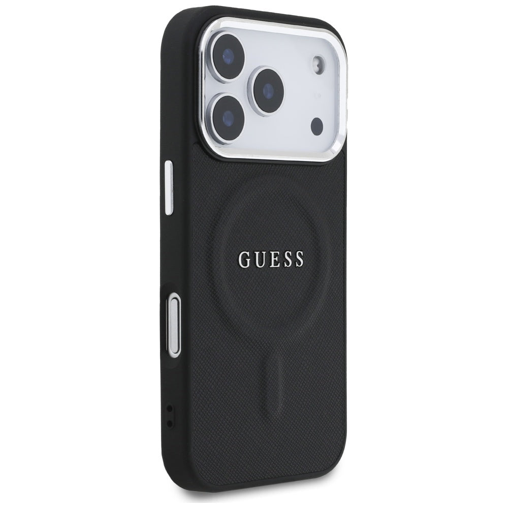 Funda MagSafe para Apple iPhone 17 Pro, Guess, Classic Logo, Negra