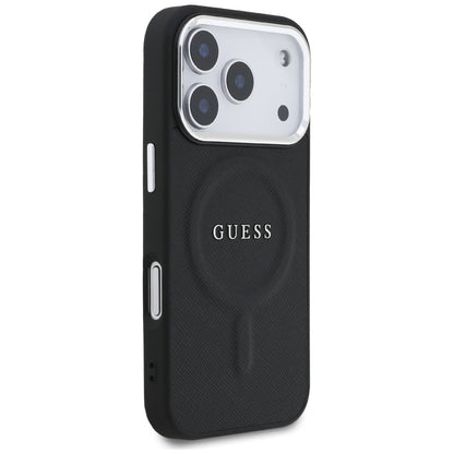 Funda MagSafe para Apple iPhone 17 Pro, Guess, Classic Logo, Negra