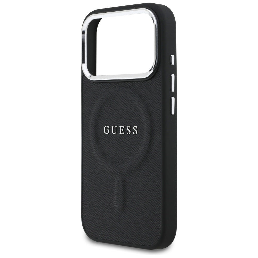 Funda MagSafe para Apple iPhone 17 Pro, Guess, Classic Logo, Negra