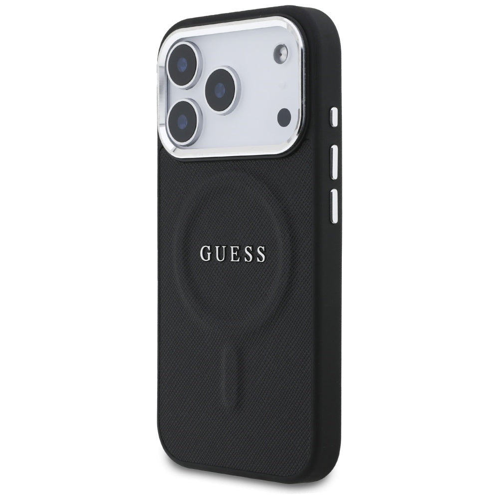 Funda MagSafe para Apple iPhone 17 Pro, Guess, Classic Logo, Negra