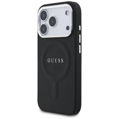 Funda MagSafe para Apple iPhone 17 Pro, Guess, Classic Logo, Negra
