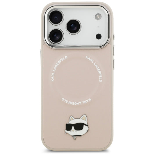 Funda MagSafe para Apple iPhone 17 Pro, Karl Lagerfeld, Choupette Pin, Rosa
