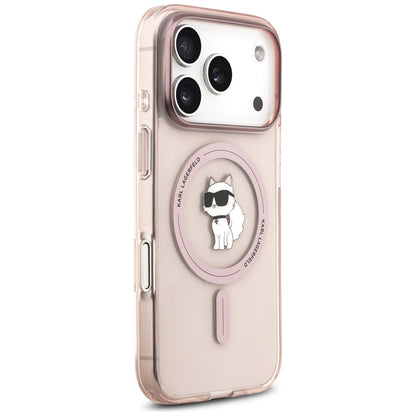 Funda MagSafe para Apple iPhone 17 Pro, Karl Lagerfeld, IML Choupette, Rosa