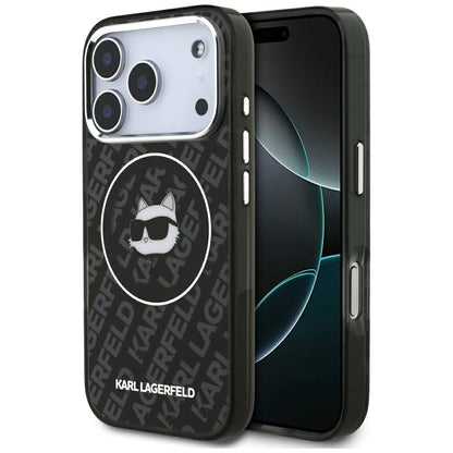 Funda MagSafe para Apple iPhone 17 Pro, Karl Lagerfeld, IML Choupette's Head, Negra