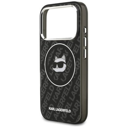 Funda MagSafe para Apple iPhone 17 Pro, Karl Lagerfeld, IML Choupette's Head, Negra