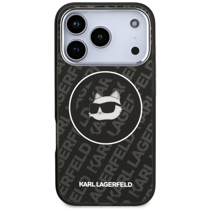 Funda MagSafe para Apple iPhone 17 Pro, Karl Lagerfeld, IML Choupette's Head, Negra