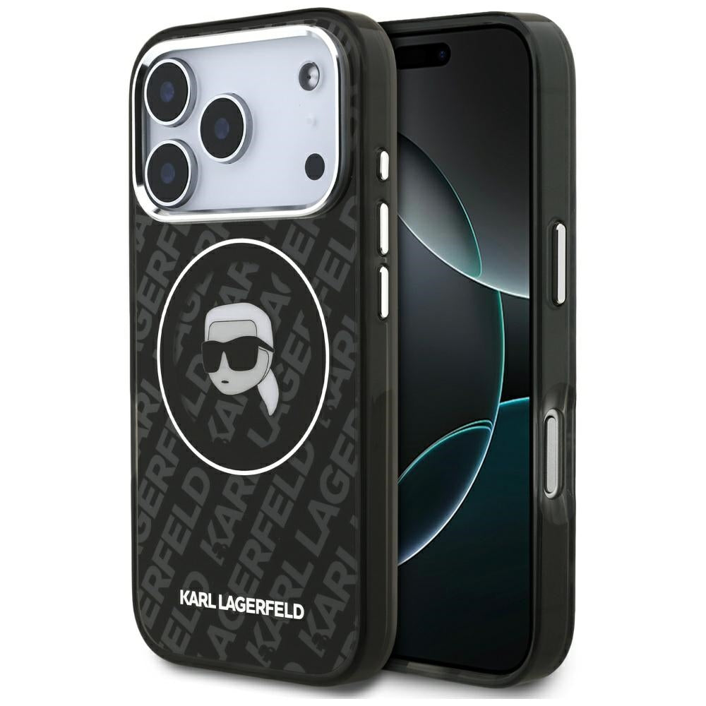 Funda MagSafe para Apple iPhone 17 Pro, Karl Lagerfeld, IML Karl's Head, Negra