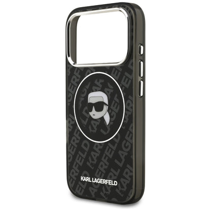 Funda MagSafe para Apple iPhone 17 Pro, Karl Lagerfeld, IML Karl's Head, Negra