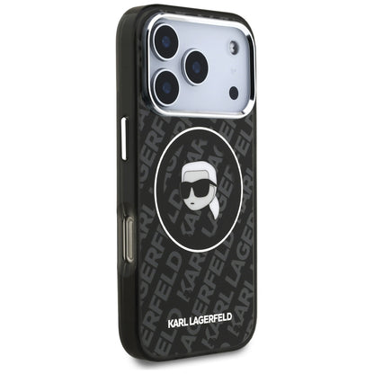 Funda MagSafe para Apple iPhone 17 Pro, Karl Lagerfeld, IML Karl's Head, Negra