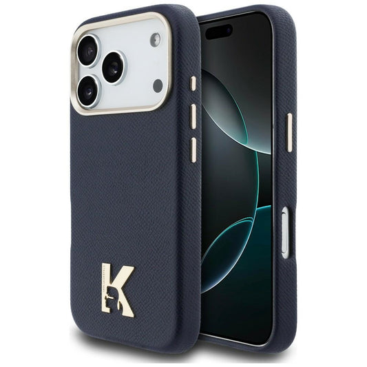 MagSafe Case for Apple iPhone 17 Pro, Karl Lagerfeld, Karl Head Logo, Blue