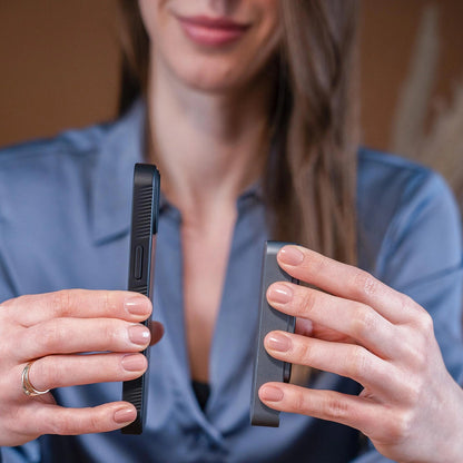 Funda MagSafe para Apple iPhone 17 Pro Max, 3MK, Smoke MagCase, Negra