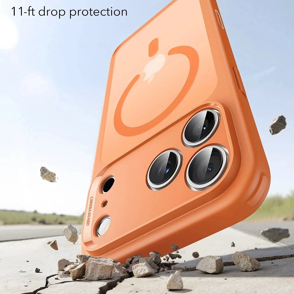 Funda MagSafe para Apple iPhone 17 Pro Max, ESR, Classic Hybrid Slide, Naranja Satinada