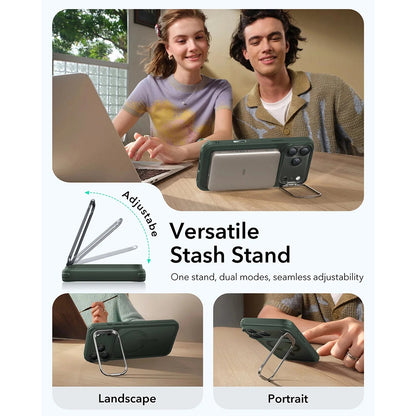 Funda MagSafe para Apple iPhone 17 Pro Max, ESR, Classic Hybrid, Verde Satinado