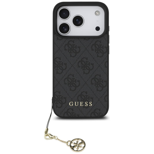 Funda MagSafe para Apple iPhone 17 Pro Max, Guess, 4G Charm Cradle, Negra
