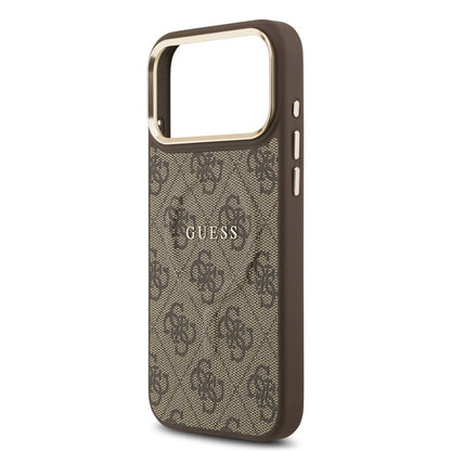 Funda MagSafe para Apple iPhone 17 Pro Max, Guess, 4G Classic, Marrón