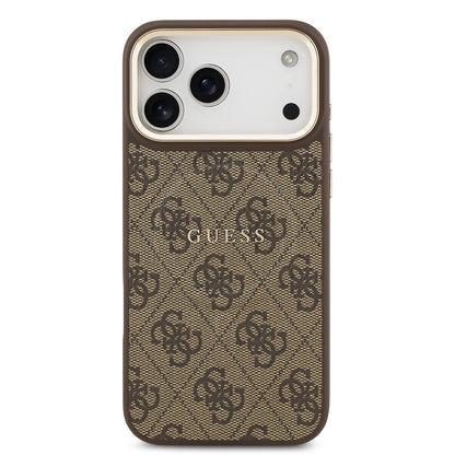 Funda MagSafe para Apple iPhone 17 Pro Max, Guess, 4G Classic, Marrón