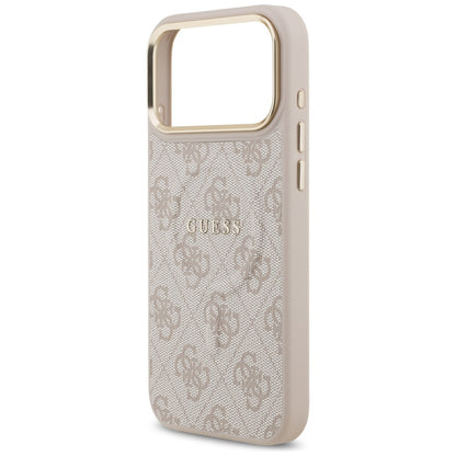 Funda MagSafe para Apple iPhone 17 Pro Max, Guess, 4G Classic, Rosa
