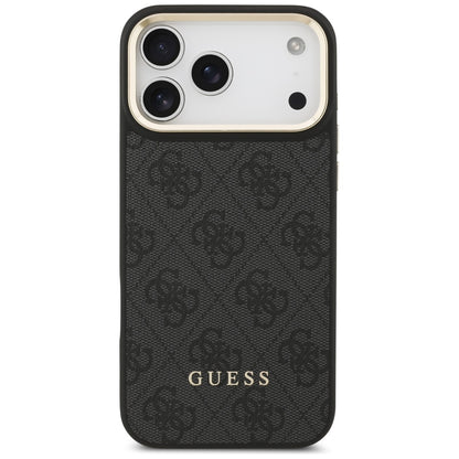 Funda MagSafe para Apple iPhone 17 Pro Max, Guess, Cardslot 4G, Negra