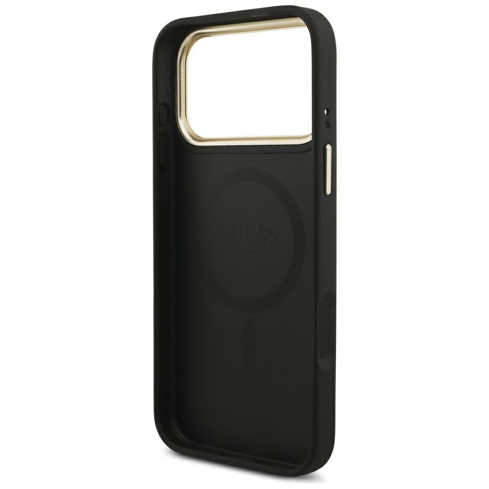 Funda MagSafe para Apple iPhone 17 Pro Max, Guess, Cardslot 4G, Negra