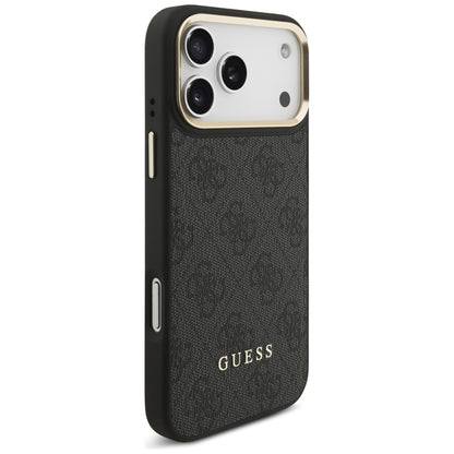 Funda MagSafe para Apple iPhone 17 Pro Max, Guess, Cardslot 4G, Negra