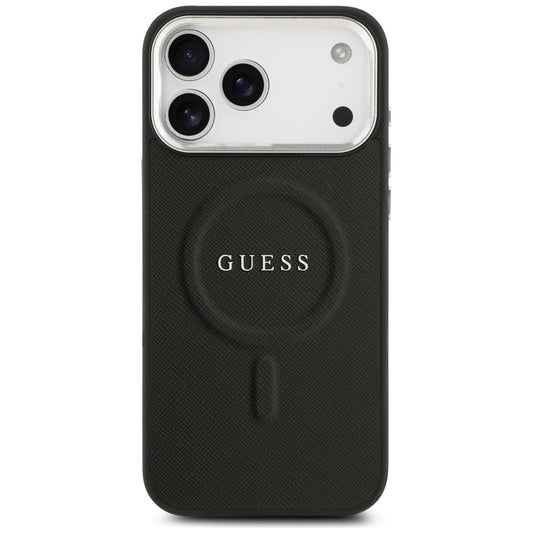 Funda MagSafe para Apple iPhone 17 Pro Max, Guess, Classic Logo, Negra