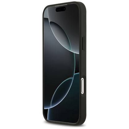 Funda MagSafe para Apple iPhone 17 Pro Max, Guess, Grained Flowers, Negra