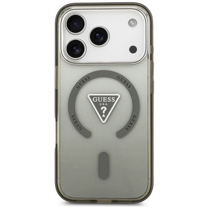 Funda MagSafe para Apple iPhone 17 Pro Max, Guess, IML Gradient Triangle Logo, Kaki
