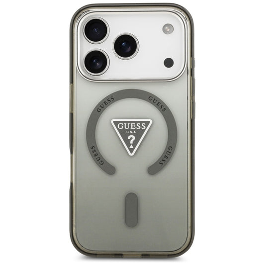 Funda MagSafe para Apple iPhone 17 Pro Max, Guess, IML Gradient Triangle Logo, Kaki