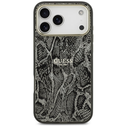 Funda MagSafe para Apple iPhone 17 Pro Max, Guess, Python Pattern, Negra