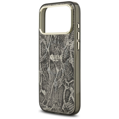 Funda MagSafe para Apple iPhone 17 Pro Max, Guess, Python Pattern, Negra